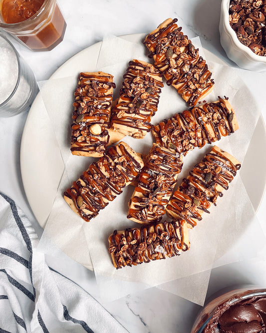 Millionaire Shortbread Granola Biscuit Bars: The Chunky, Crunchy, Salty-sweet Goodness