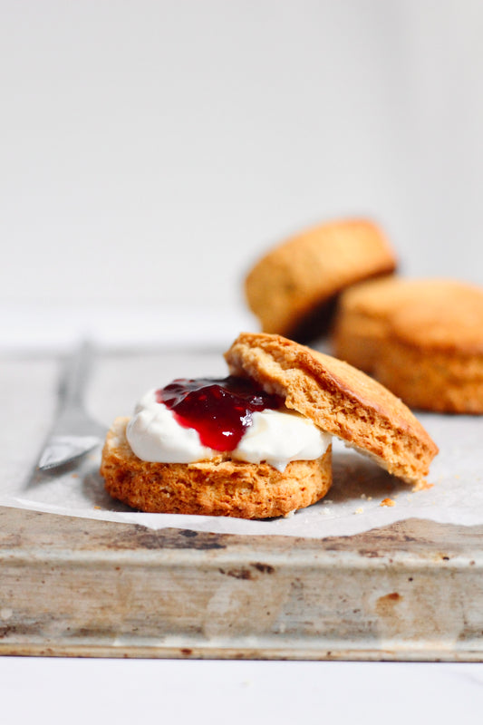 Treat Yourself Like Royalty: Classic English Scones With Jam & Clotted Cream