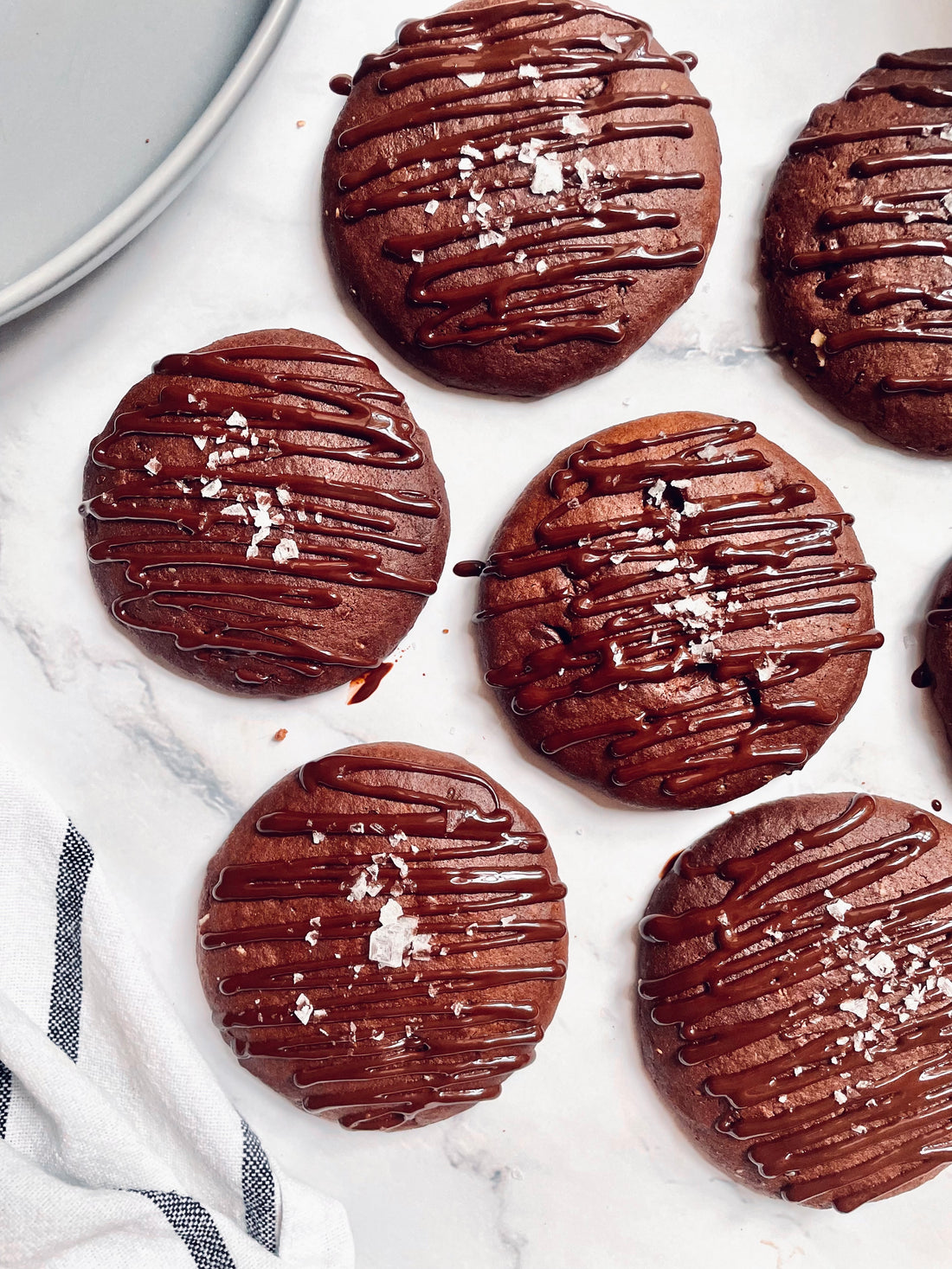 Sea Salt Double Chocolate Oat Cookies