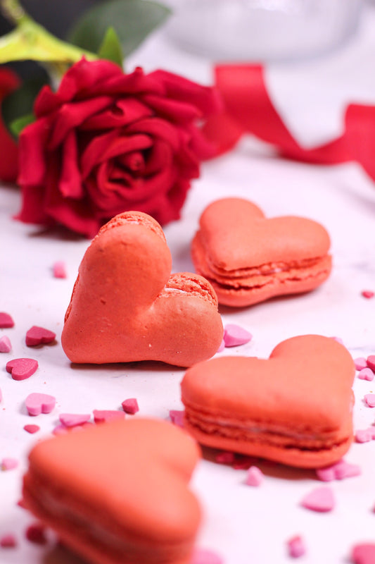 Valentine's Day Macaron Gift Box - Heart Shaped Macarons