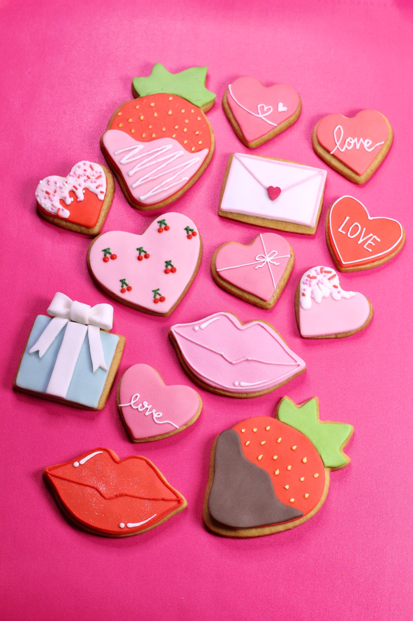 Valentine's Day Sugar Cookies Gift Box - Her Favourites