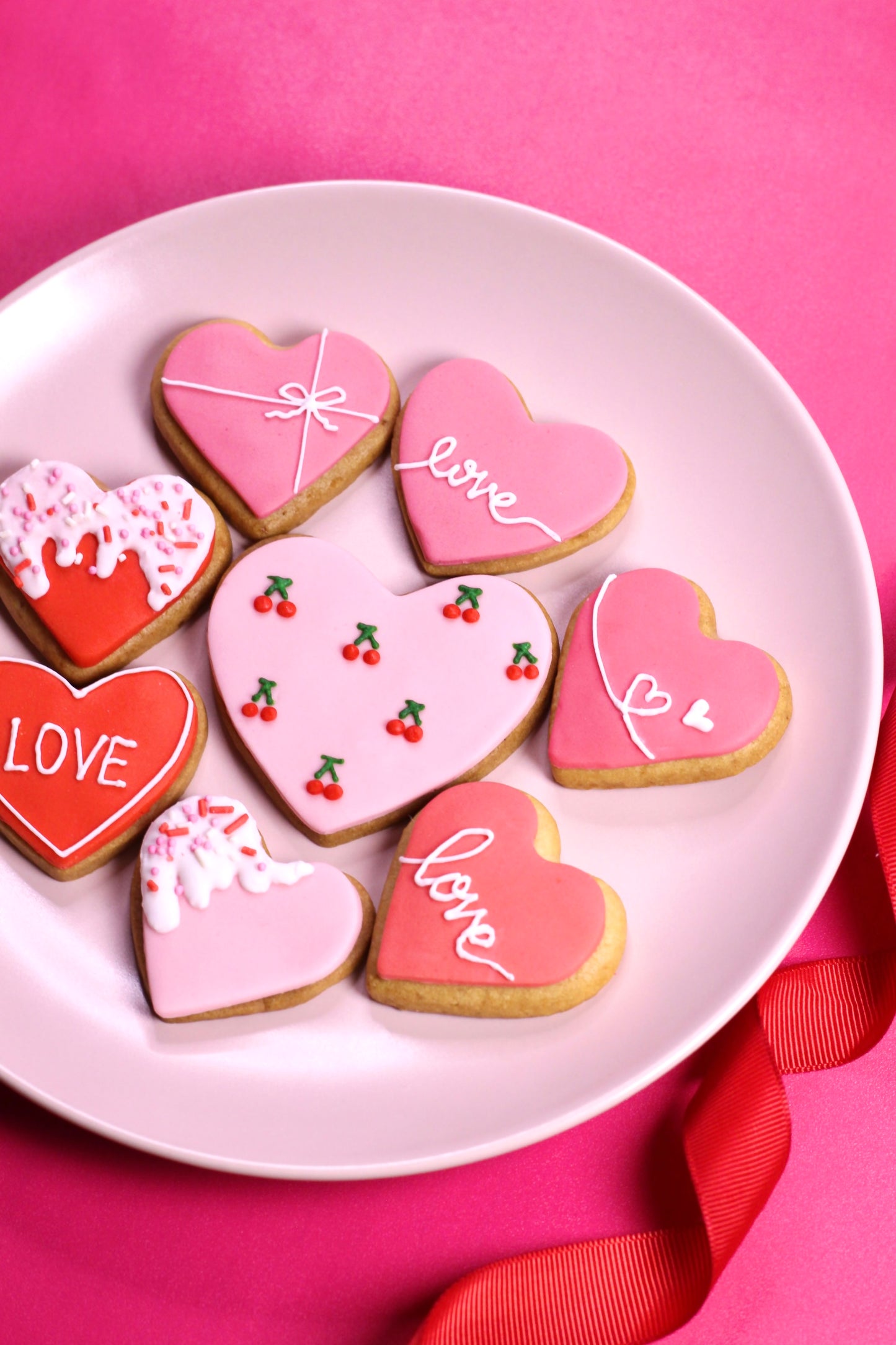 Valentine's Day Mini Sugar Cookies Gift Box