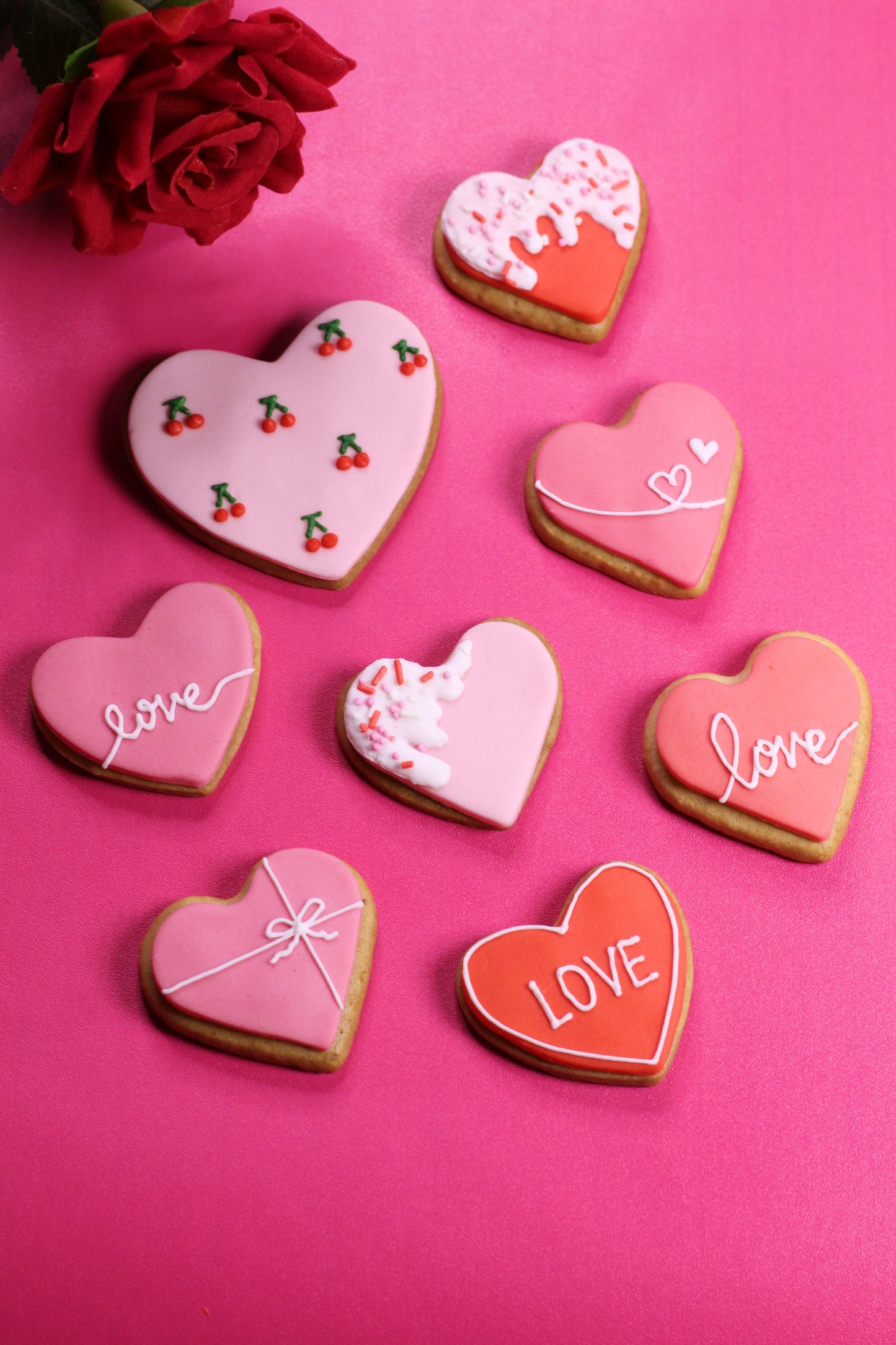 Valentine's Day Mini Sugar Cookies Gift Box