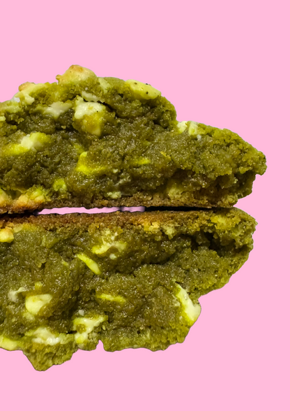 Matcha & White Chocolate Chewy Cookies